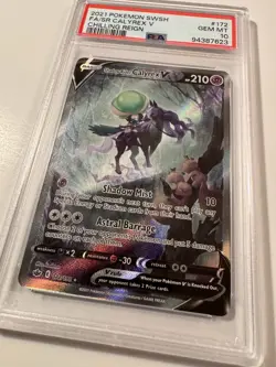 PSA 10 Shadow Rider Calyrex V Alt Art SWSH Chilling Reign 172/198 Pokemon Card - Image 2