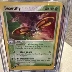 CGC8 Beautifly EX Ruby & Sapphire 2/109 Holo 2003 Pokemon Slab - Image 1