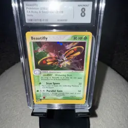 CGC8 Beautifly EX Ruby & Sapphire 2/109 Holo 2003 Pokemon Slab - Image 2