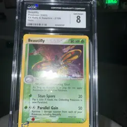 CGC8 Beautifly EX Ruby & Sapphire 2/109 Holo 2003 Pokemon Slab - Image 5
