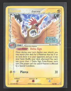 Pokemon 2006 EX Crystal Guardians Fearow #18/100 - Image 1