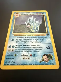 Pokemon Gyarados Holo Rare TCG Card Giovanni's Gym Challenge 5/132 - Image 3