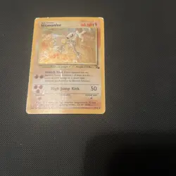 Pokemon TCG - Hitmonlee 7/62 Fossil Holo Rare WOTC 1999 - Image 3