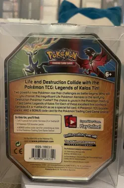 Pokemon Sealed Legends Of Kalos Tin Set (2) Xerneas Yveltal EX - Image 4