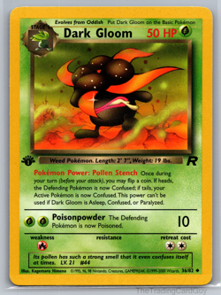 Dark Gloom Team Rocket Uncommon LP Pokemon 36/82 1st Edition LP - Image 1