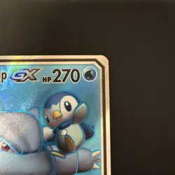 Pokemon Cosmic Eclipse Blastoise and Piplup GX Full Art 214/236 Mint Condition - Image 4