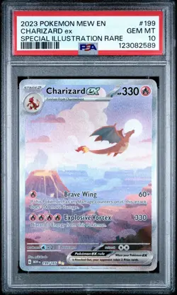 Charizard Ex Pokemon Mew En-151 199 Gem Mint PSA 10 - Image 1