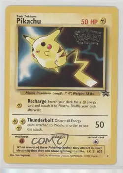 Pokemon The First Movie - Pikachu WOTC Black Star #4 1999 - Image 1