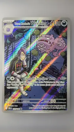 Pokemon TCG Team Rockets Weezing 199/182 SV10: Destined Rivals IR Near Mint - Image 1