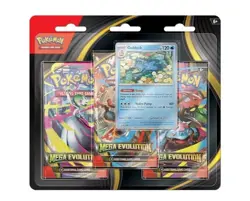 Pokemon MEGA EVOLUTION 3 Pack Blister Booster PSYDUCK/Golduck Promo SEALED NEW - Image 3