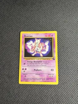 Pokemon TCG Mewtwo (Movie Promo) 3 Wotc Promo Regular MP - Image 3