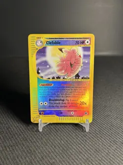 Pokemon TCG Clefable 7/165 Expedition Reverse Holo MP - Image 1