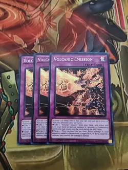 3x Volcanic Emission - LD10-EN023 - Super Rare - 1st Ed NM Yugioh - Image 1