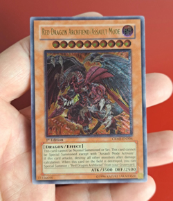 Yu-Gi-Oh! Red Dragon Archfiend/Assault Mode (CRMS-EN004), ULTIMATE RARE, 1st ED - Image 1