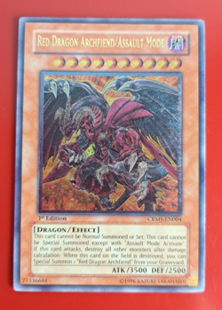 Yu-Gi-Oh! Red Dragon Archfiend/Assault Mode (CRMS-EN004), ULTIMATE RARE, 1st ED - Image 3