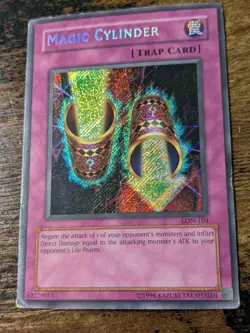 YU-GI-OH MAGIC CYLINDER LON-104 UNLIMITED SECRET RARE HP/DM - Image 1