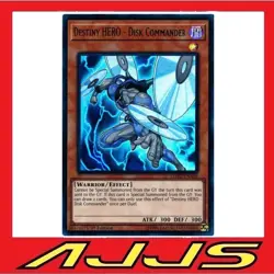 YuGiOh -Destiny HERO - Disk Commander - LEHD-ENA08 - Ultra Rare 1st Edition NM/M - Image 1