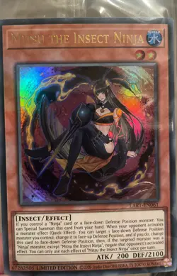 Yu-Gi-Oh Mitsu the Insect Ninja Lost Art LART-EN061 Hologram SEALED - Image 1