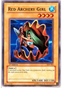 Red Archery Girl - SDP-002 - Common - 1st Edition - Lightly Played - Image 1