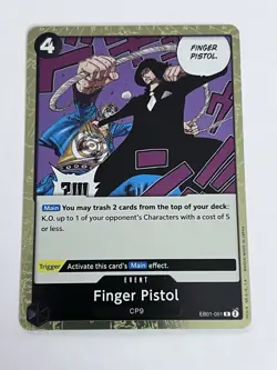 Finger Pistol Foil Premium Booster The Best Vol. 2 One Piece CCG - Image 1