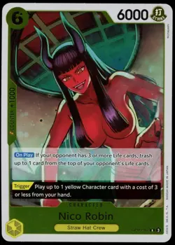 Nico Robin OP09-107 One Piece TCG Emperors in the New World Rare English NM - Image 1