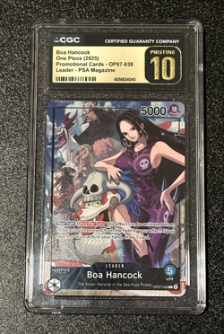 CGC PRISTINE 10 👑 BOA HANCOCK OP07-038 PSA MAGAZINE PROMO 2025 ONE PIECE FOIL - Image 1