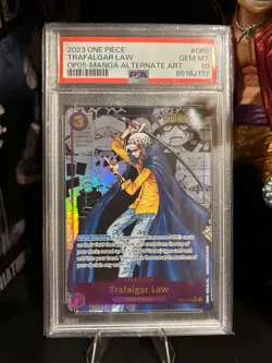 One Piece OP-05 Trafalgar Law Manga PSA 10 Awakening of the New Era #069 GEM! - Image 2