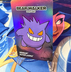 2025 POKEMON CENTER X BEAR WALKER COLLECTION CARD GENGAR 754/1250 - Image 2