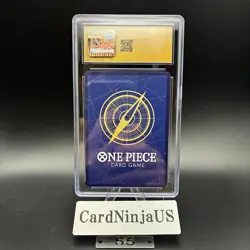 CGC PRISTINE 10 Monkey D Luffy P-043 One Piece Promotion Card Foil 2023 Weekly - Image 2