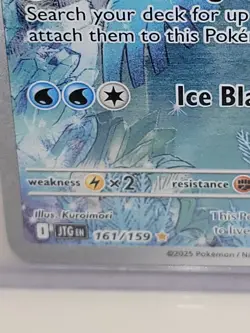 2025 Pokemon TCG SV09: Journey Together Illustration Rare Articuno card #161/159 - Image 2