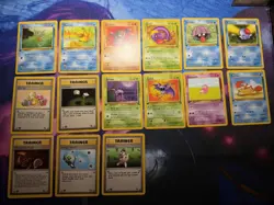 Pokemon 1st Edition Fossil Lot Of 15 Cards Common And Uncommon - Image 1