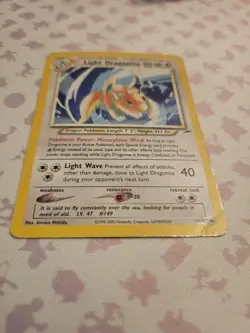 Pokemon TCG Light Dragonite Neo Destiny Holo Card 14/105 DMG - Image 4