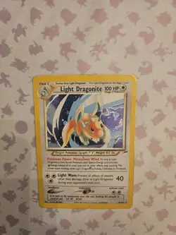 Pokemon TCG Light Dragonite Neo Destiny Holo Card 14/105 DMG - Image 5