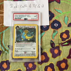 Dark Dragonite 5/82 Team Rocket-1st Edition PSA 9 Holo BIG Swirl 🌀PERFECT CARD - Image 1
