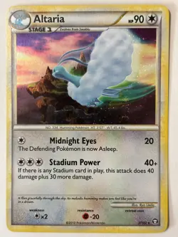 ALTARIA 2/102 HGSS Triumphant *HOLO SWIRL*RARE 1X Pokemon card NM - Image 1