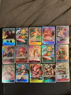 One Piece Japanese SR Card Lot - Image 1