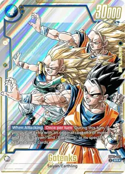 Gotenks - SB02-022 Alternate Art Manga Booster 02 Dragon Ball Card English - Image 1