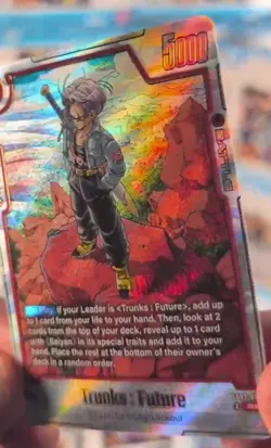 Trunks : Future SB02-010 Alternate Art Manga Booster 02 Dragon Ball Card English - Image 2