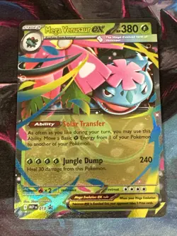 Pokemon TCG Mega Venusaur EX MEP 013 Promo Card - NM - Image 1