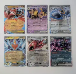 Pokemon EX 6 Card Lot - Mega Lucario, Alakazam, Empoleon, Scizor - Ultra Rare NM - Image 1
