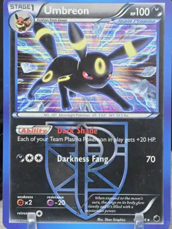 Pokemon Card TCG Umbreon 64/116 Team Plasma Freeze 2013 Holo Rare Card - Image 5