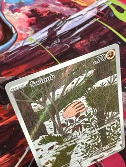Pokemon TCG Swinub Illustration Rare Journey Together Card 165/159 - Image 2