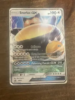 Snorlax GX SM05 SM Promos Holo Card Moderately Played - Image 1