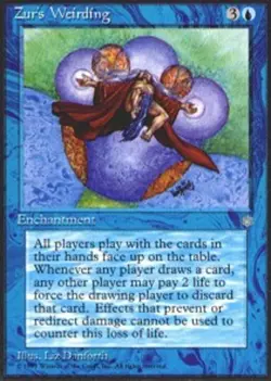 MTG Zur's Weirding, Ice Age, Heavily Played, English - Image 1