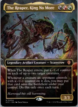 x1 The Reaper, King No More - Borderless M MTG Commander: Lorwyn Eclipsed M/NM, - Image 1