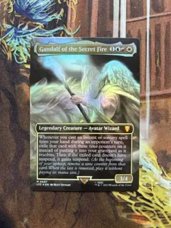Gandalf of the Secret Fire - Tales Of Middle-Earth Borderless Foil MTG-NM - Image 1