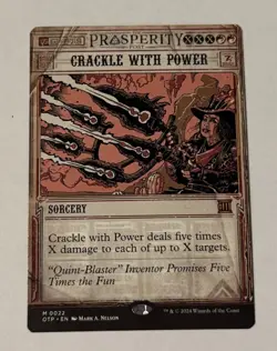 MTG Crackle with Power - Outlaws of Thunder Junction: Breaking News NM - Image 1