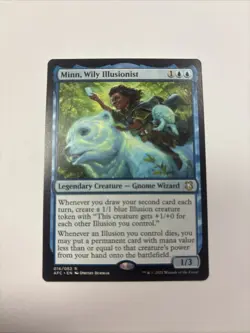 Minn, Wily Illusionist 16 / 62 LP Forgotten Realms Commander AFC MTG English - Image 1
