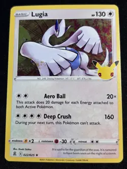 Lugia 022/025 Holo Rare Celebrations 25th Anniversary Pokemon Card NM-Mint - Image 1