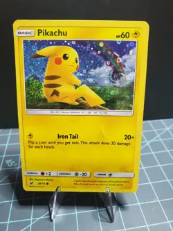 Pokemon TCG Pikachu 28/73 General Mills Holo Promo Shining Legends - Image 1
